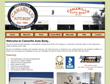 Tablet Screenshot of camarilloautobody.com